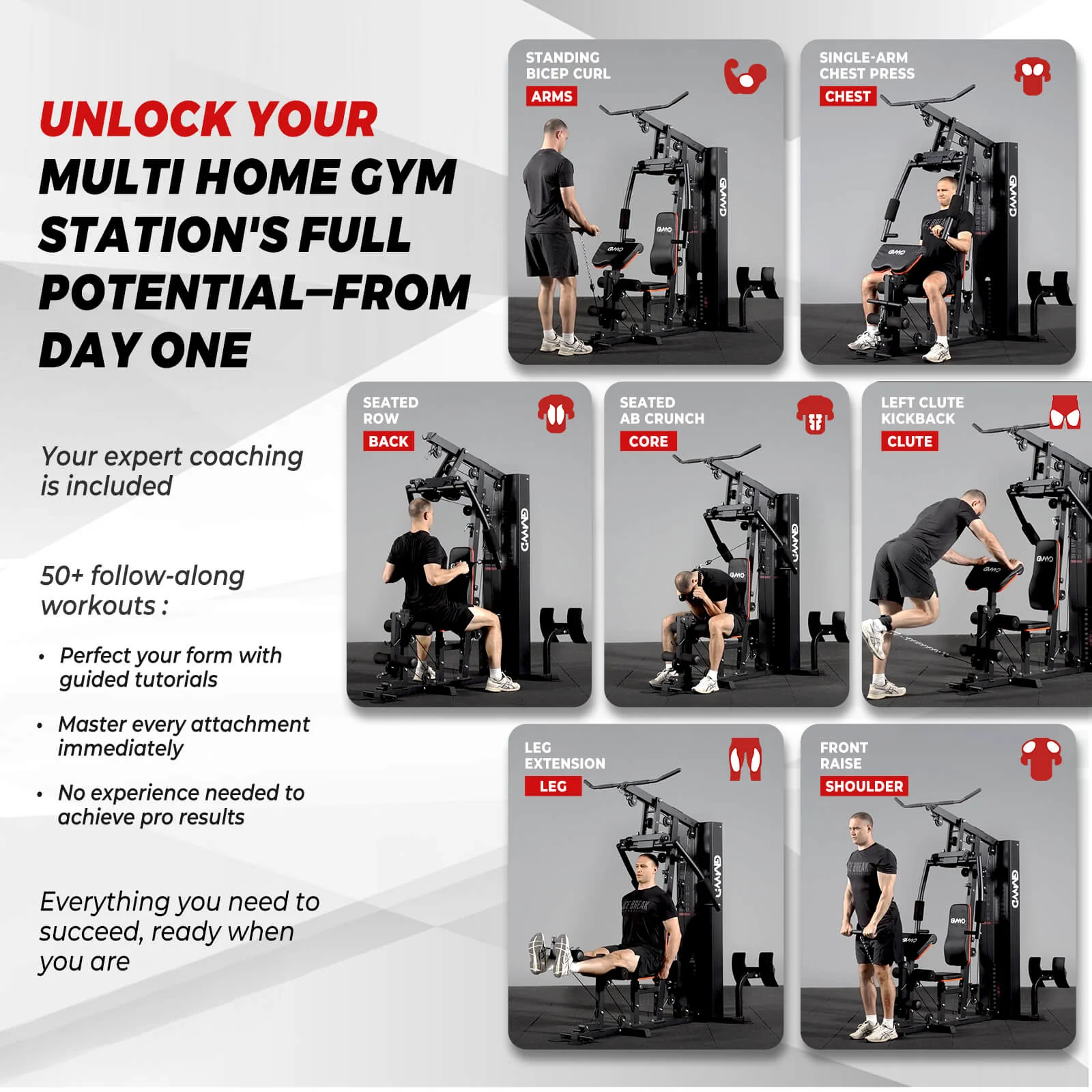 Multi Gym Station with Weight Stack HGS - Image 5