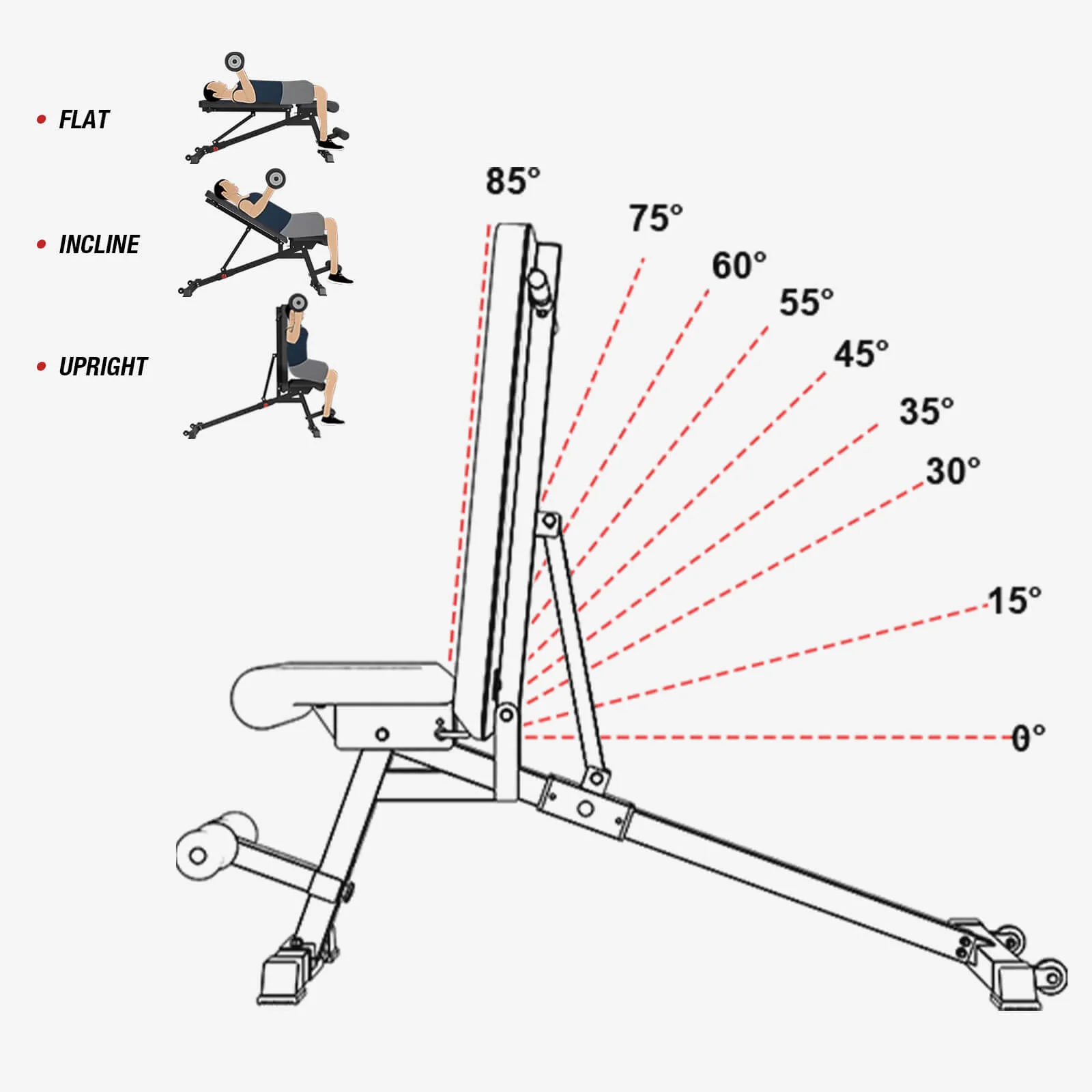 Adjustable FID Bench WB02 - Image 4